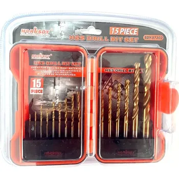 Vrtačka 15-ti dílní sada vrtáků do železa 1,3-10mm