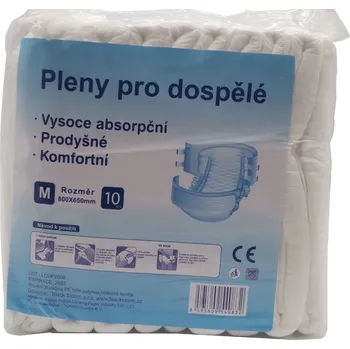 Plena pro dospělé Black Storm s.r.o. Pleny pro dospělé M 10 ks