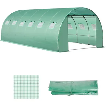 Fóliovník Goleto Náhradní fólie na zahradní fóliovník zelená 6 x 3 x 2 m