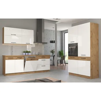 Kuchyňská linka Stolarz-Lempert Kuchyňská linka Vigo bílý lesk - Sestava 8