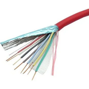 elektrický kabel PRAKAB PRAŽSKÁ KABELOVNA, a.s. Kabel J-Y(St)Y 8x2x0,8 rudá JYSTY 8X2X0,8