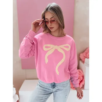 Dámská mikina Dámská mikina oversize DSTREET SOFTTIE RŮŽOVÁ unisize