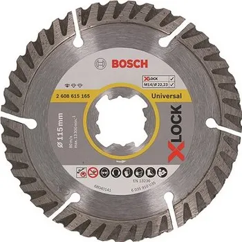Brusný kotouč BOSCH X-LOCK Standard for Universal, 115 × 22,23 × 2 × 10 2.608.615.165