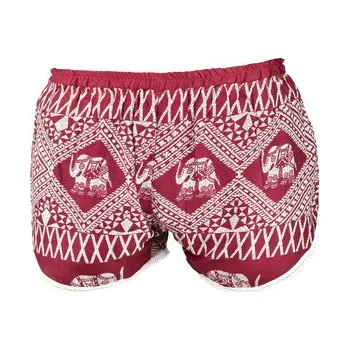 Dámské kraťasy Kraťasy DAO, vínové, sloni (cs, Thajsko)