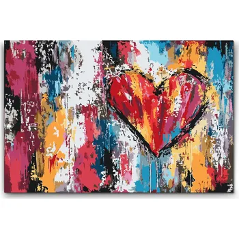 Malování podle čísel - Dotyk lásky Velikost: 40x60cm, Rámování: Pouze srolované plátno