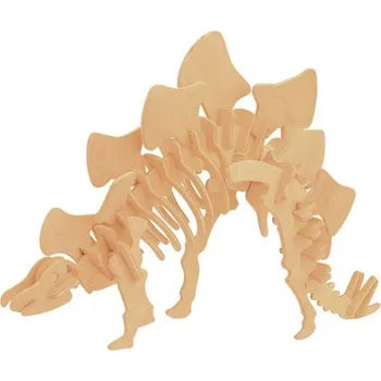 3D puzzle WOODEN TOY , WCK 3D puzzle Stegosaurus malý