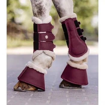 Vybavení pro koně Drezurní chrániče Waldhausen Comfort Vínová XL