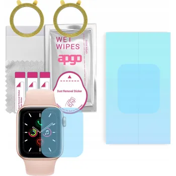 2x Hydrogelová ochranná Fólie apgo HD HQ FLEX pro Apple Watch 5 (40mm)
