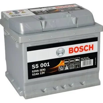 Auto-moto baterie BOSCH S5 001, 52Ah, 12V (0 092 S50 010) - UAMK instalace do vozu