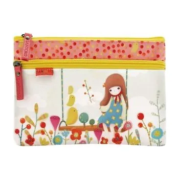 Set školních potřeb Saszetka z dwoma suwakami Kori Kumi (pl, 2000, Plastový obal, Santoro)