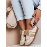 Dámské béžové tenisky s plochou gumovou podrážkou SNIKARI ZY0641 Velikost: 38