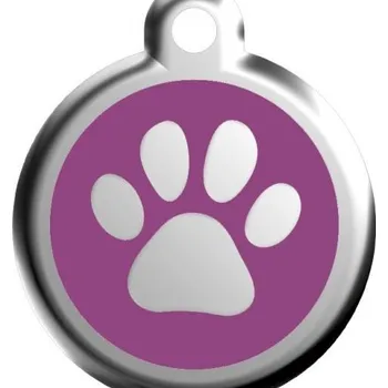 psí známka psí známka střední - K18 - tlapka fialová