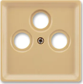 vypínač ABB Elektropraga Jablonec Kryt TV + R + SAT zásuvky béžová 5011C-A201 D2