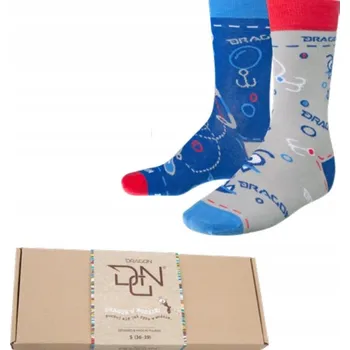 Pánské ponožky Ponožky ke kotníkům Dragon červené, modré, šedé, vícebarevné vel. 36-39