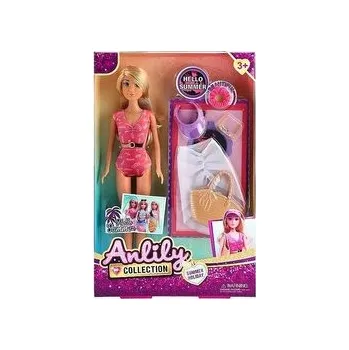 Lalka 29cm z zestawem ubrań plażowych