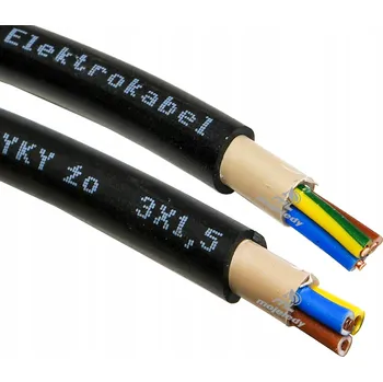 elektrický kabel Elektrický kabel Kulatý, zemní YKY MojeLedy 3 x 1,5