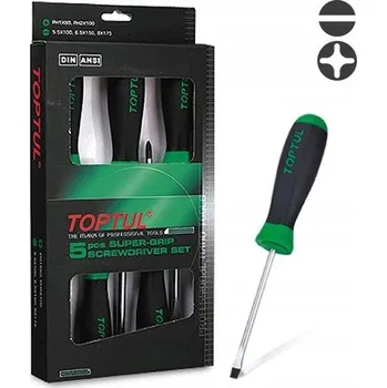 Šroubovák Sada 5 šroubováků – křížové a ploché toptul