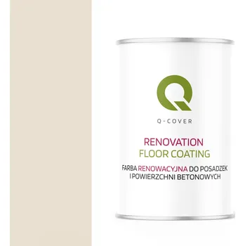 barva na zeď Akrylová Barva na betonu Q-COVER 1 l RAL9001 POLOMATNÁ PRO NÁTĚR BETONOVÝCH POVRCHŮ polomatná