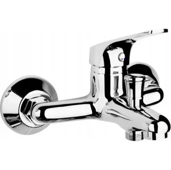 Vodovodní baterie Jednopáková nástěnná vanová a sprchová baterie KFA Armatura SAN-ECO stříbrná