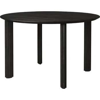 Jídelní stůl Umage Černý dubový jídelní stůl Comfort Circle 120 cm