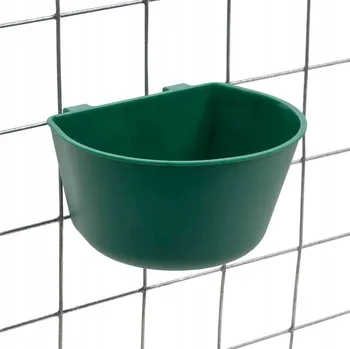 Krmítko pro ptáka Napáječka, krmítko síťové Feeder 600 ml zelené