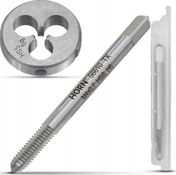 Závitořezný nástroj RUČNÍ ZÁVITNÍK M4, DIN-352/1P + ZÁVITOVÉ OČKO M4x0.7