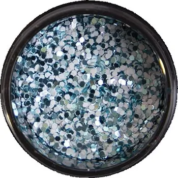 Přípravek na nehty Cosmetics Zone Třpytky na nehty modro-bílé