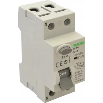 Proudový chránič Proudový chránič 80A 2P 300mA AC EVOV2P803 Tracon