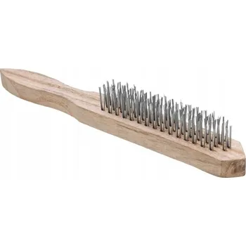 Drátěný kartáč DRÁTĚNÝ KARTÁČ 4 ŘADÝ OCELOVÝ