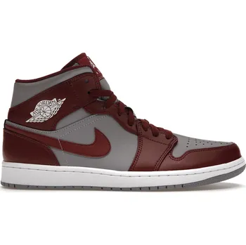 Pánská móda Air Jordan 1 Mid Cherrywood Red Velikost: 43 DQ8426-615