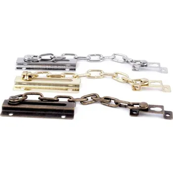 Řetízek Zámek na Dveře Zástrčka Závora Mosaz