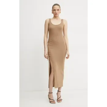 Dámské šaty Vlněné šaty MICHAEL Michael Kors zelená barva, maxi, MR582UH4VR 19X, vel. S