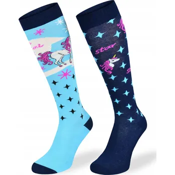 Jezdecké podkolenky Comodo SJBW-08 vel. 35-38 jednorožec