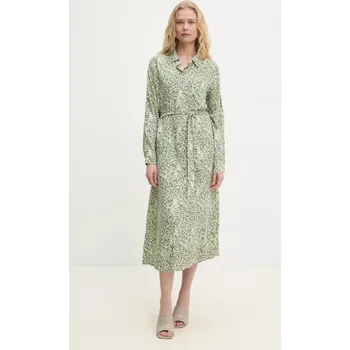 Dámské šaty Šaty Answear.LAB zelená barva, midi J9008.hms 77X, vel. L