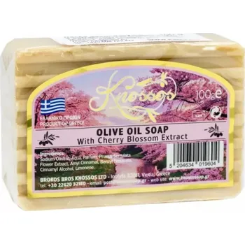 Mýdlo KNOSSOS Řecké olivové mýdlo s TŘEŠŇOVÝM KVĚTEM