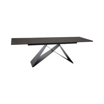 WESTIN KERAMICKÝ HNĚDÝ OSSIDO BRUNO / ČERNÝ MAT (160-240)X90 STŮL