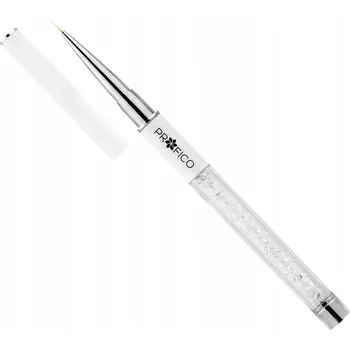 Kosmetický štětec Štětec na zdobení Profico Crystal White se syntetickými štětinami, bílý