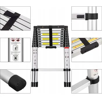 Žebřík Žebřík 3,9 m hliníkový, nosnost 150 kg
