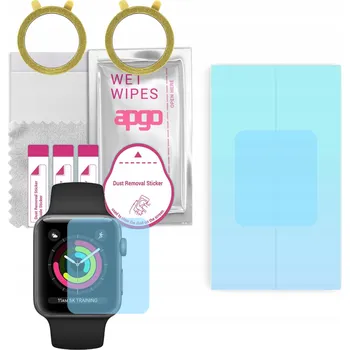 2x Hydrogelová ochranná Fólie apgo HD HQ FLEX pro Apple Watch 1-2-3 (42mm)