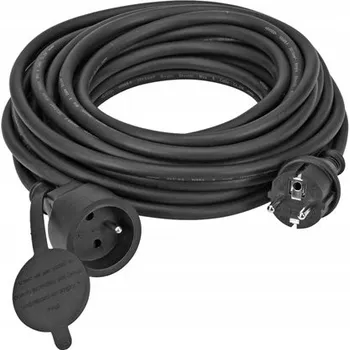 Napájecí kabel Prodlužovací Kabel do zahrady Sweden 10 m, 1 ks zásuvek, černá