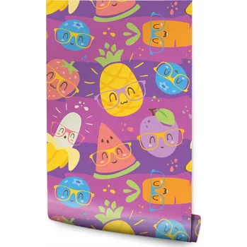 Fototapeta Tapeta pro děti - barevné ovoce /137323219