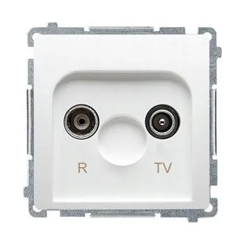 Elektrická zásuvka Anténní zásuvka nástěnná Simon bílá