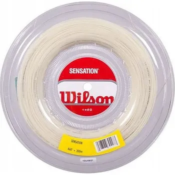 Struna na výplet tenisové rakety Tenisový výplet WILSON SENSATION Natural, 1,35 mm, 200 m