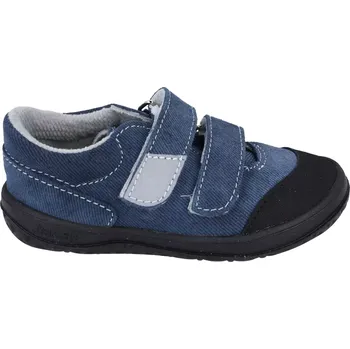 Dívčí tenisky Jonap barefoot B22 modré riflové Slim 28