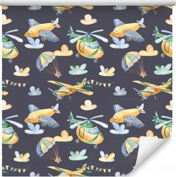 Fototapeta Vliesová tapeta LETADLA Helikoptéry Obláčky