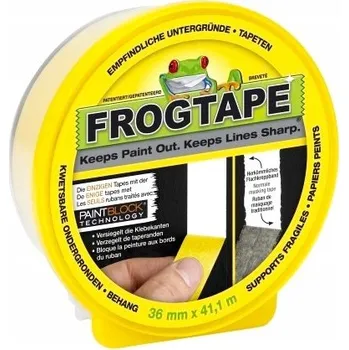 Maskovací páska FrogTape 36mm pro malování tapet ŽLUTÁ