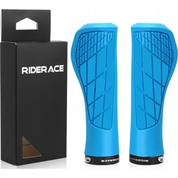 grip GRIPY / RUKOJETI NA KOLO GUMOVÉ S UPEVŇOVACÍM KROUŽKEM PROFILOVANÉ MODRÉ