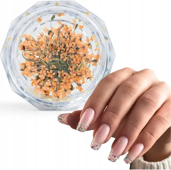 KVĚTY NA NEHTY OZDOBY ORANŽOVÉ Julia Nessa