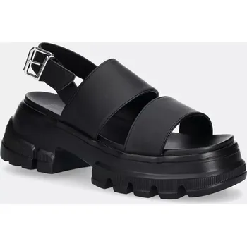 Dámské sandále Sandály Tommy Jeans CHUNKY CITY SANDAL dámské, černá barva, na platformě, EN0EN02750 99X, EUR 41