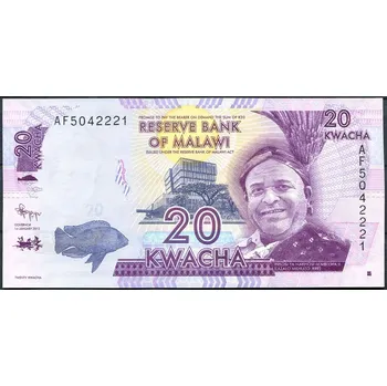 Malawi - (P 57) 20 KWACHA (2012) - UNC AH série